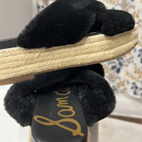 Sam Edelman Platform Faux fur slides - Picture 5 of 8